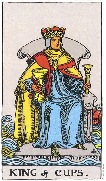 King of Cups tarot card (Rider-Waite)
