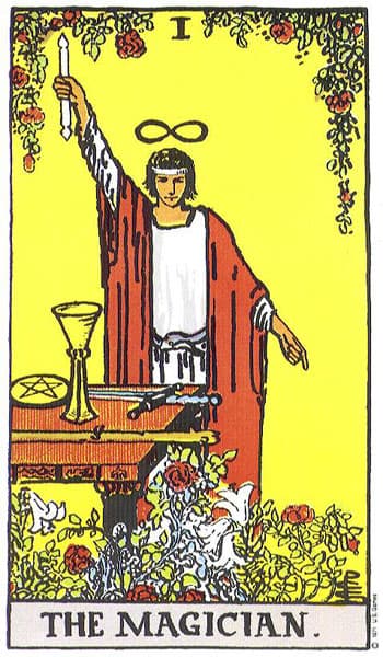 The Magician tarot card (Rider-Waite)