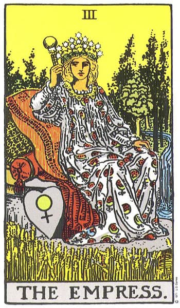 The Empress tarot card (Rider-Waite)