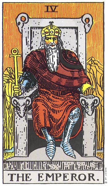 The Emperor tarot card (Rider-Waite)