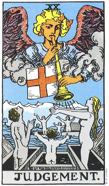 Judgement tarot card (Rider-Waite)