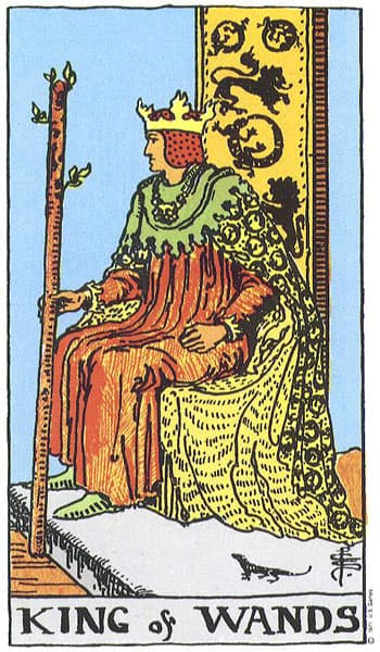 King of Wands tarot card (Rider-Waite)